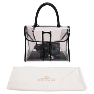 Delvaux Le Brillant X-Ray Bag w/ Pouch in Black PVC